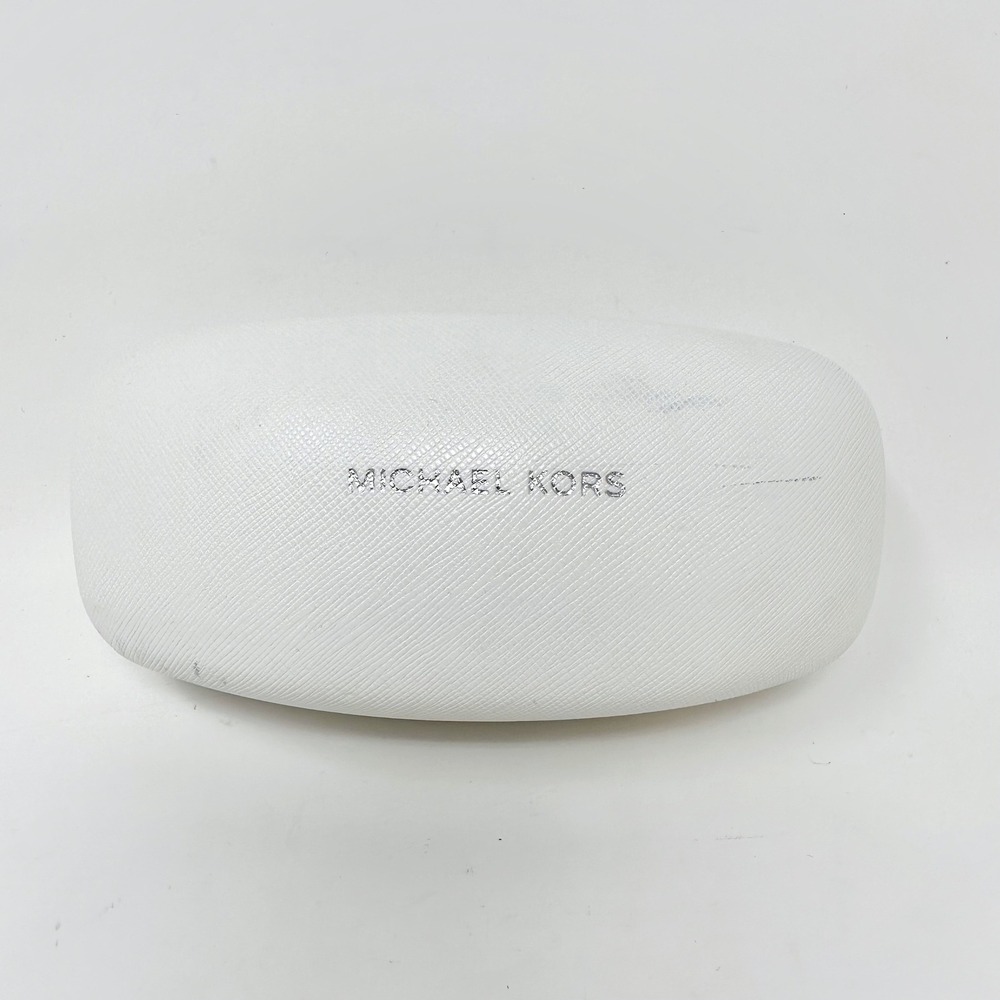 Michael Kors Saffiano Hard Clamshell Glasses Case White